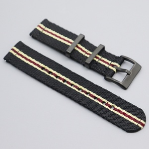 Bracelets de montre en nylon personnalisés Upro CHARM 22 mm 20 mm noirs à libération rapide, bracelet de montre en tissu tendance pour homme - Product Image 2