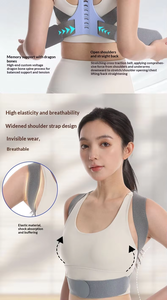 Correcteur de posture respirant pour hommes et femmes, sangles réglables pour corriger la cyphose, améliorer la posture et soulager - Product Image 4