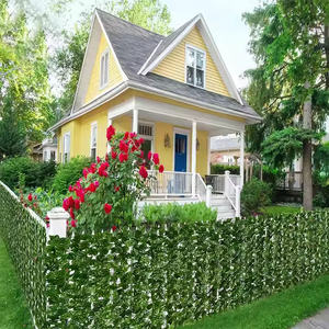 Venta al por mayor de fábrica Plantas verdes simuladas <span class=keywords><strong>Hiedra</strong></span> <span class=keywords><strong>artificial</strong></span> Valla DE PRIVACIDAD Enredadera Decoración al aire libre - Product Image 4