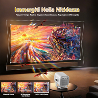 Projecteur de cinéma maison Topleo, mini projecteur intelligent Android, projecteur vidéo extérieur, projecteur de cinéma maison 4k
