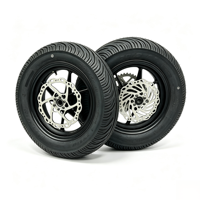 Jeu de roues Supermoto en aluminium KYZ 10 pouces avec moyeu à rayons d'origine MT10 1.85 2.15, pneus slicks Kenda neufs 90/90-10 100/90-10 pour Sur-Ron