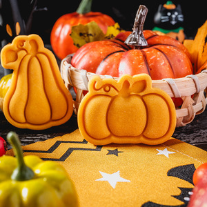Halloween Kitten <span class=keywords><strong>Cookie</strong></span> Khuôn Phim Hoạt Hình Ma Bí Ngô Mèo Lật Kẹo Cắt Khuôn Cho Novice DIY Baking Làm Bằng Nhựa Bền - Product Image 4