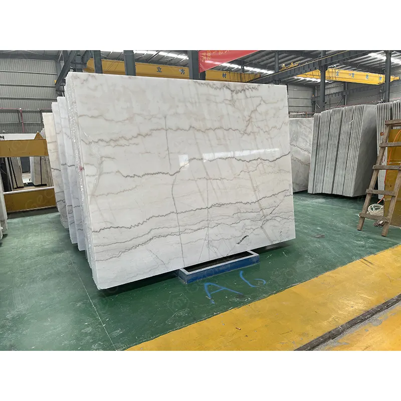 Cheap Price Marble Product Straight line White Marble Stone Slab Table Marble