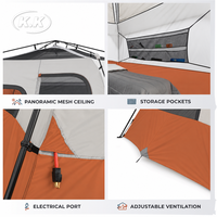 Tente de camping familiale instantanée Kawagebo Kamp (KK) pour 6 personnes, imperméable et résistante aux intempéries, fabriquée sur mesure