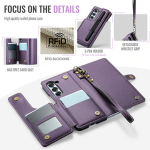 Nouvelle Tendance 2025 pour Coque <span class=keywords><strong>Samsung</strong></span> Z Fold 7 6 5 4, Étui Portefeuille Multi-cartes en Cuir Anti-vol Grande Capacité pour <span class=keywords><strong>Samsung</strong></span> Z Fold 7 - Product Image 2