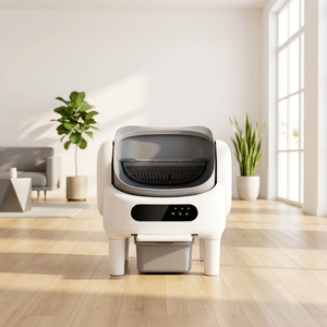 Open <b>Top</b> Designed <b>Cat</b> Litter Box Large Capacity Easy Cleaning ABS+PP Material WiFi App Control with Safety Lock & Self-Cleaning - Product Image 1