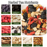 Tisane aux dix trésors de ginseng pour hommes – Bien-être quotidien – Mélange de racines et de fruits – Énergie brute et vitalité – Thé santé