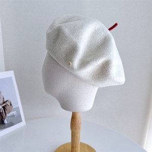 Béret chic pour femme, chapeau de peintre rétro en laine, chapeau d'artiste français élégant à petite queue, chapeau polyvalent, vente en gros - Product Image 5