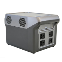 Station d'alimentation portable LiFePO4 1280Wh, générateur solaire rechargeable avec BMS intelligent et écran LED pour le camping