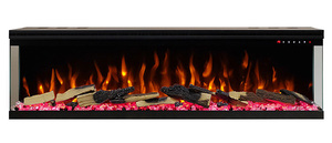 Cheminée électrique décorative à LED avec effet de flamme, chauffage électrique à 3 côtés pour salon - Product Image 2