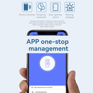 Wifi từ xa App conteol an ninh Keyless nhập mật khẩu kỹ thuật số sinh trắc học vân tay ttlock tuya điện tử thông minh khóa cửa - Product Image 3
