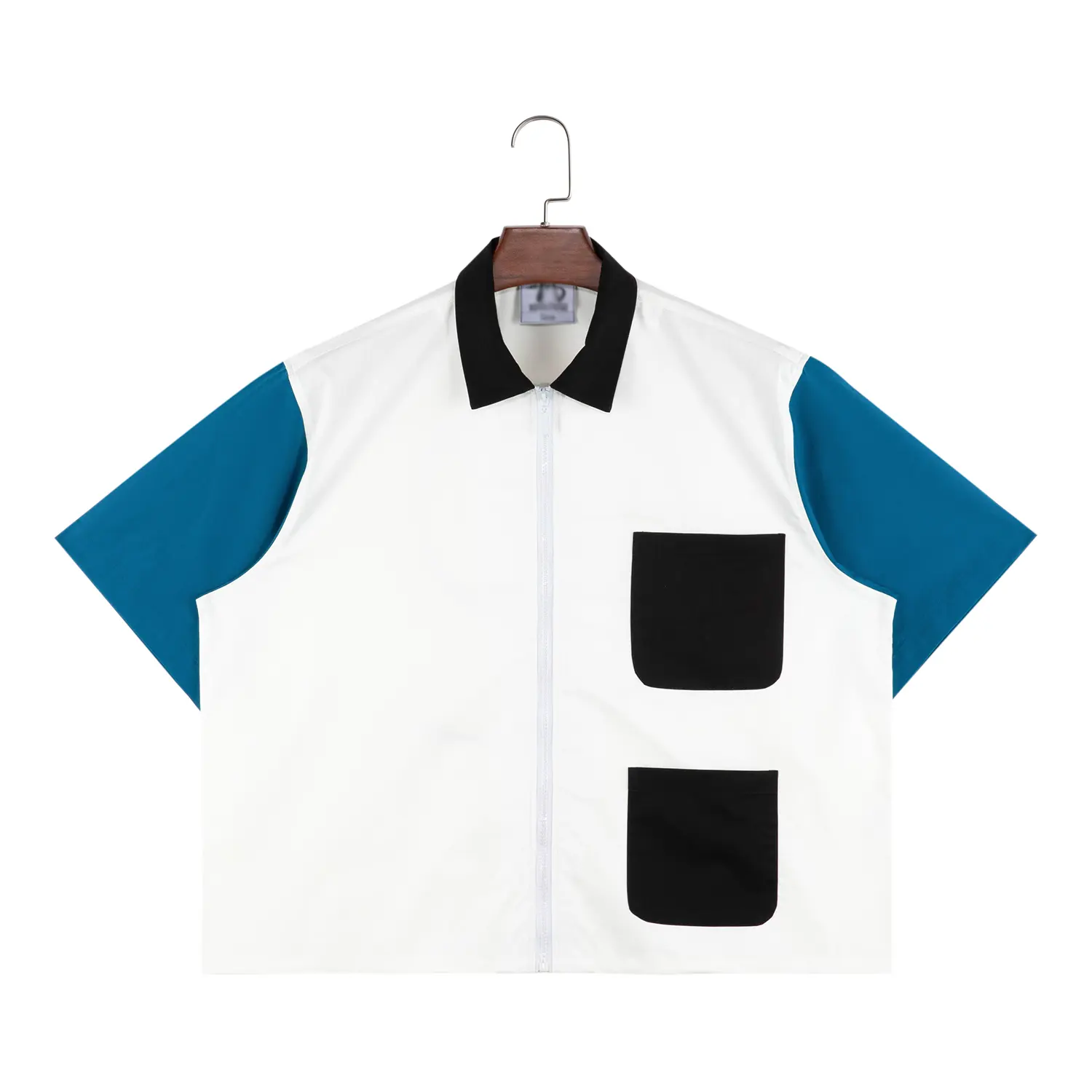 Camicie da Bowling Patchwork stampate o solide personalizzate con colletto cubano per uomo