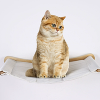 Hamac mural pour chat ROPECUBE en tissu de coton, lit pour chat, meuble pour animaux de compagnie qui économise de l'espace, étagère suspendue pour chats d'intérieur