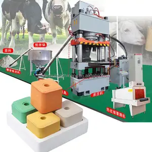 Licking Salt Briquette Machine Fully Automatic Animal Mineral Block Press Equipment