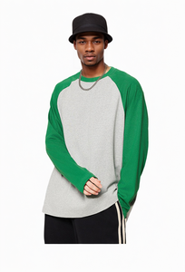 <span class=keywords><strong>T</strong></span>-shirts de <span class=keywords><strong>baseball</strong></span> à manches longues en coton et polyester tricoté uni avec logo <span class=keywords><strong>personnalisé</strong></span> pour hommes, femmes et jeunes - Product Image 3