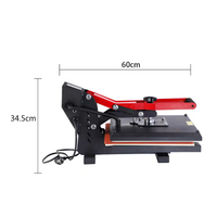 Presse à chaud manuelle électrique DTF 38*38 pouces pour t-shirt, casquette, fer à repasser, transfert thermique sur tout tissu