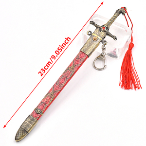 Achat direct en gros : Porte-clés décoratif entièrement métallique de 22 cm, modèle Épée des Gardiens du Serment de <span class=keywords><strong>Game</strong></span> <span class=keywords><strong>of</strong></span> Thrones, avec gaine escamotable - Product Image 4
