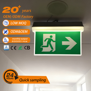 Panneaux lumineux d'urgence LED en plastique rechargeables IP65 Tuoming - Product Image 1