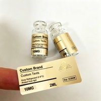 Autocollants en rouleau PP durables et imperméables, étiquettes imprimées personnalisées haute définition de petite taille pour flacons de peptides cosmétiques