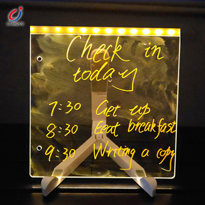 Chengji Led Tekenblok Lichtgevende Acryl Memo Bericht Wissen Bord Creatieve Diy Schilderij Set Voor Kinderen Educatief Speelgoed - Product Image 2