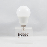 Ampoule LED dimmable OEM A60 E27 9W 10W 110V 220V haute luminosité en aluminium et plastique SMD pour usage commercial, bureaux, hôtels, certifiée CE