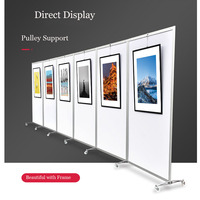 Support d'exposition d'art modulaire, pliable et mobile, panneau d'exposition polyvalent pour exposition d'art