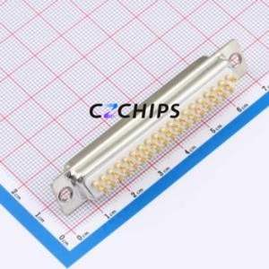 D-DBC037PF-A001 D-Sub/VGA Connector Through hole Component (THT) Connector Standard D-Sub Female 37P Solder Wire Type - Product Image 2