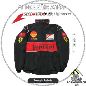 ชุดแข่งรถผู้ชาย F1 Ferrier A169 RK Industry แบบพิมพ์ลายด้วยความร้อน แขนยาว ผ้าฝ้าย 100% ป้องกันรังสียูวี สำหรับการแข่งรถ - Product Image 2