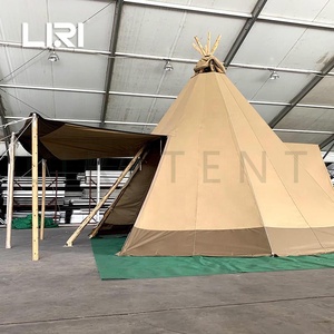 Tienda <span class=keywords><strong>de</strong></span> Campaña <span class=keywords><strong>Tipi</strong></span> Piramidal para Exteriores, Tienda <span class=keywords><strong>de</strong></span> Campaña India para Acampar, Tienda <span class=keywords><strong>de</strong></span> Campaña <span class=keywords><strong>Tipi</strong></span> para 20 Personas - Product Image 2