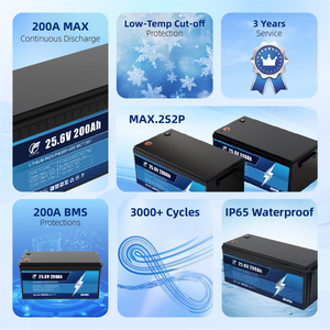 แบตเตอรี่ LifePO4 25.6V200AH แบตเตอรี่ลิเธียม ใช้แทนแบตเตอรี่ตะกั่วกรด แบตเตอรี่ลิเธียมไอออนสำหรับโซลาร์เซลล์ ระบบจัดการแบตเตอรี่อัจฉริยะ (Smart BMS) สำหรับเก็บพลังงานใหม่ - Product Image 3