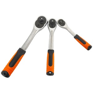 High Quality Dual Direction Quick Release Ratchet <b>Wrench</b> Set with Three Size Fly Sockets for Automotive Maintenance & Repair - Product Image 1