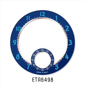 Nouveau style, cadran personnalisé mat et brillant, squelette 38 mm pour <span class=keywords><strong>mouvement</strong></span> automatique <span class=keywords><strong>ETA</strong></span> <span class=keywords><strong>6497</strong></span> <span class=keywords><strong>ETA</strong></span> 6498, petit second noir ou bleu à 6 heures - Product Image 6