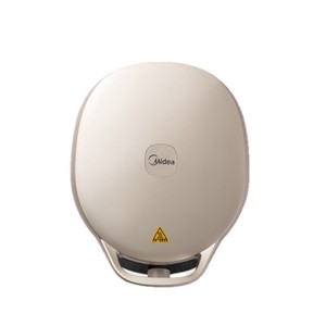 Plancha Eléctrica Midea con Calentamiento de Doble Cara, Apertura Plana de 180 Grados, Superficie Antiadherente, Color Dorado, 1600W, para Cocinar al Vapor - Product Image 1