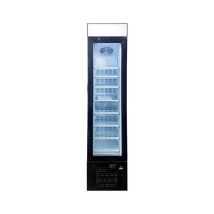 Meisda SD105B 105L Vitrines verticales d'occasion congélateur à crème glacée avec portes en verre