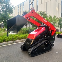 Pengiriman Gratis Mini Crawler Skid Steer Loader Euro 5 CE EPA Mesin Diesel Hidrolik Skid Loader Pertanian Skid Loader Kompak