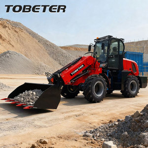 TOBETER TL2500 Mini chargeuse sur pneus télescopique pour la manutention de matériaux d'échafaudage de petits chantiers de construction - Product Image 3