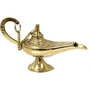 Lámparas de latón Aladdin Genie, quemador de incienso de 7 pulgadas, cerámica Mubkhar, nuevo modelo, estilo de diseño islámico, carbón de hierro fundido para casas de otoño - Product Image 4