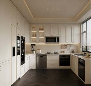 Juego Completo de Muebles de Cocina de Madera Maciza Personalizados BALOM, Estilo Clásico de Lujo, Gabinetes de Roble Hechos en China para Casas Rurales - Product Image 6