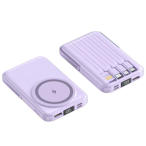 Venta caliente de carga rápida inalámbrica magnética soporte de pantalla Digital batería de polímero de litio 10000mAh portátil ultradelgado banco de energía - Product Image 6