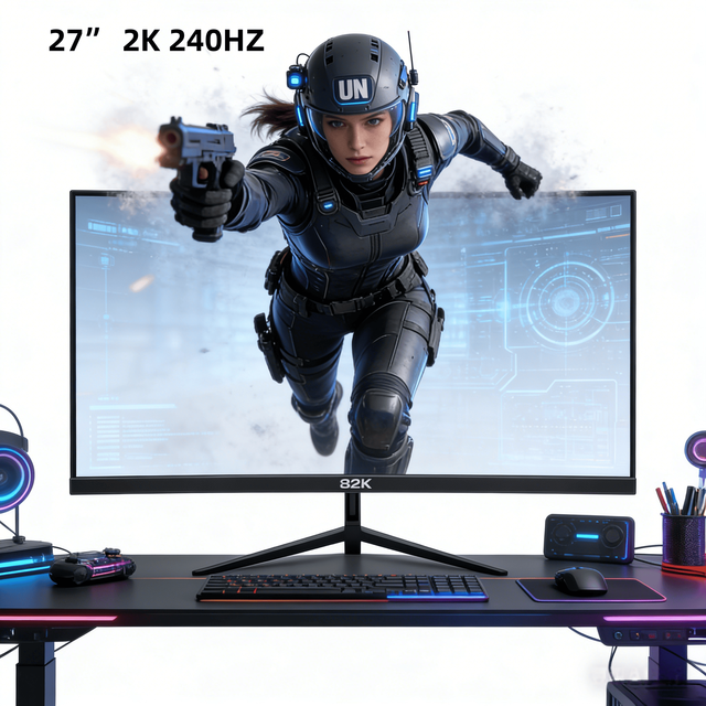Wholesale 27 Inch Monitor 2K 240Hz IPS Screen 1ms Response 2560*1440 Borderless Slim for Office Gaming Study Working