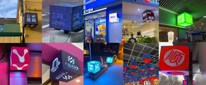 Pantalla LED Cúbica a Todo Color para Interiores y Exteriores, 5 Lados, Paneles LED de 128x128 para Anuncios en Tiendas, Soporte de Servicio Completo - Product Image 6