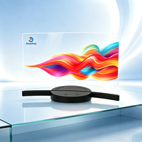 Pantalla Digital OLED Curva Plateada Personalizable, 1.07B, Gama de Colores de 10 Bits, Brillo de 800 cd, Pantalla Táctil con Revestimiento AR, Punto de Acceso WiFi