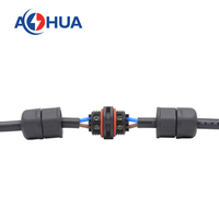 Conector de Cable de Alimentación para Sistema de Agricultura Vertical, 20A M16, 2 Pines, Impermeable IP68, para Lámpara LED