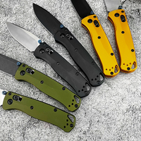 Couteau de chasse pliant Mini AXIS BM 533BK-2, lame D2, manche en aluminium, couteau de poche pour le camping en plein air, outil multifonctionnel EDC de sauvetage
