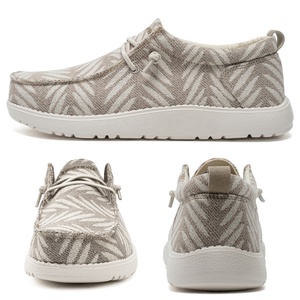 Sepatu pantofel wanita, alas kaki kanvas cetakan <span class=keywords><strong>Cheetah</strong></span> sapi nyaman Low Top kasual Mode grosir - Product Image 6