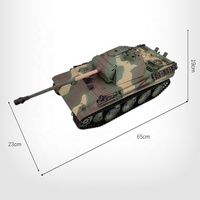 Tanque RC Henglong 3879-1 PRO, Escala 1/16, Modelo Panther Ausf G, 2.4 Ghz, con Humo, Sonido, Radio, Disparo de BB, Control Remoto, Baterías Metálicas