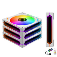 Ventilador LED RGB AntarcChill de 120 mm, Nuevo Disipador de Calor para Computadora de Escritorio para Juegos, Radiador de Aire para PC con Funciones LED