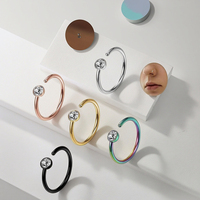 Nouveau Design à la mode Septum Piercing en acier inoxydable nez anneau cerceau bijou corps oreille Piercing Offre Spéciale mode nez anneau pour les femmes