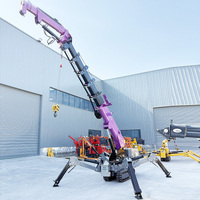 Mini-grue araignée télécommandée de 3 et 5 tonnes la plus vendue en usine avec flèche de déplacement
