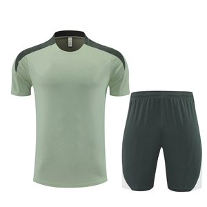 Tenues de football d'été, ensemble d'entraînement à manches courtes, maillot 25/26, polyester respirant, séchage rapide, col rond, unisexe - Product Image 1